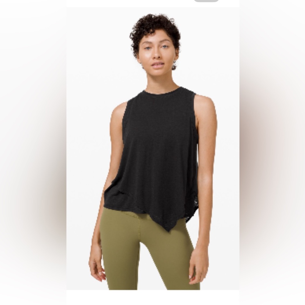 Lululemon black Sweetest Day tank top Sz 8
